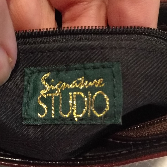 Vintage genuine leather bag by Studio signature - Picture 10 of 12